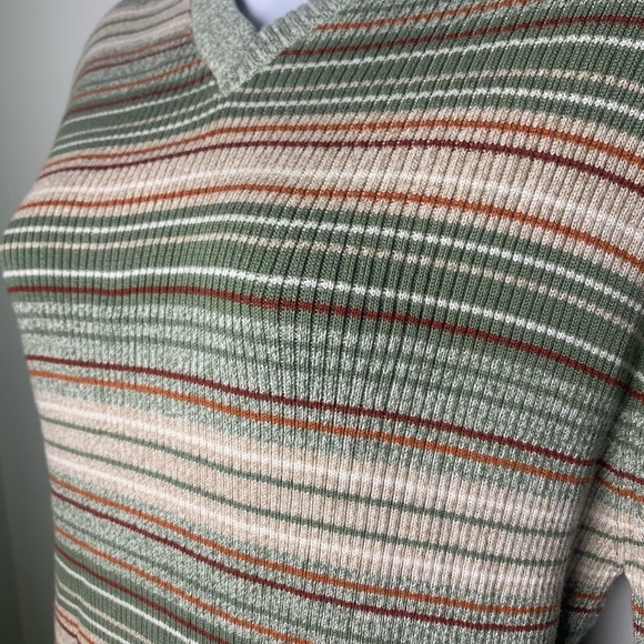 NWT Perry Ellis Striped Mid Sleeve Sweater Women - Picture 3 of 6